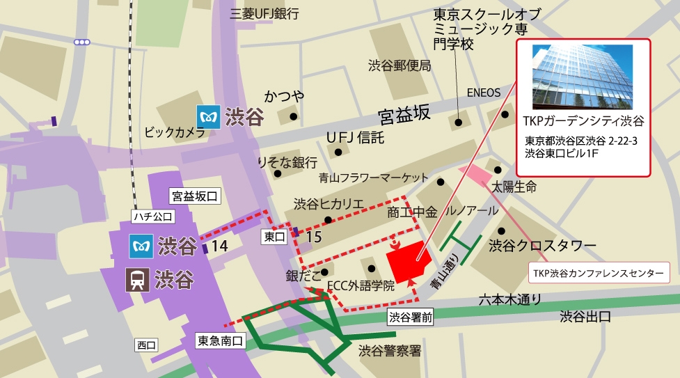 TKPガーデンシティ渋谷の地図